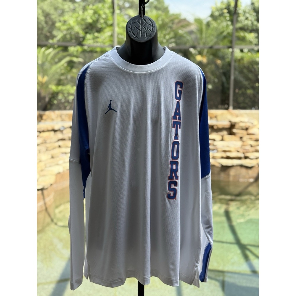 Nike Jordan Florida Gators Dri-Fit Long-Sleeve Tee Orange Men's XXL DH8540-010 N